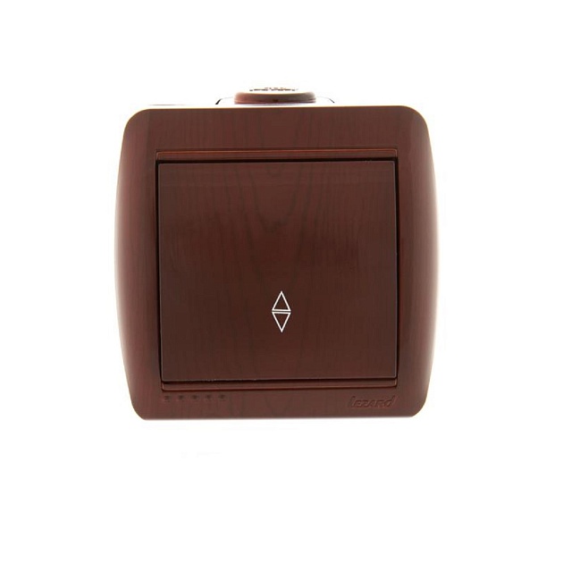 Выключатель проходной Lezard Nata вишня 710-0600-105 изображение Выключатель проходной Lezard Nata вишня 710-0600-105 Фото №
