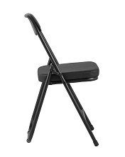 Складной стул Stool Group ДЖОН каркас черный обивка кожзам черный RS04K-BL/BLPVC 1