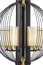 Подвесная люстра Lumina Deco Ponti LDP 1245-5 BK+MD 3