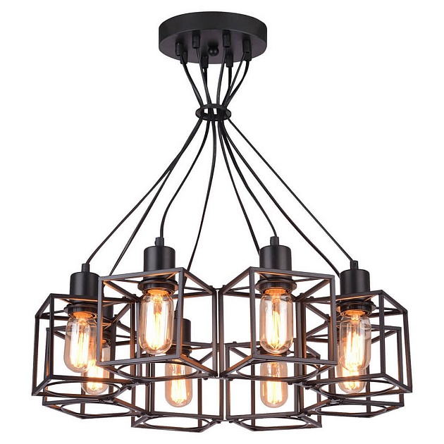 Подвесная люстра Lussole Loft Badger GRLSP-9541 Фото № 