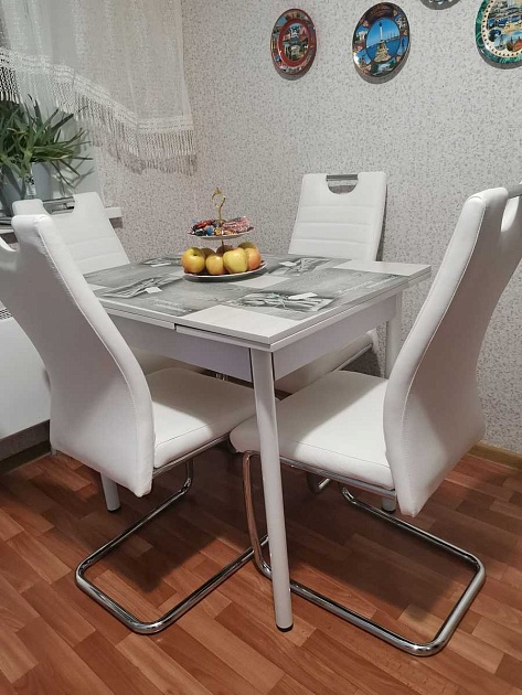 Кухонный стул AksHome Ava белый, экокожа 54512 изображение 3 Кухонный стул AksHome Ava белый, экокожа 54512 Фото № 3