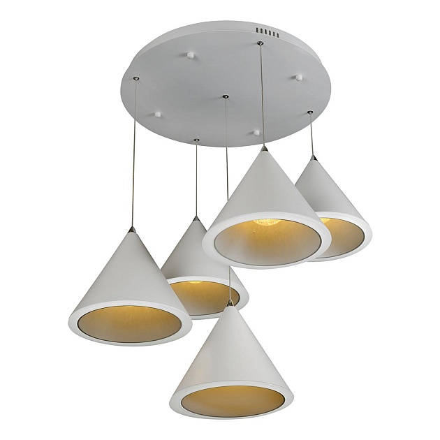 Подвесная светодиодная люстра iLedex WL8858-5 WH изображение 3 Подвесная светодиодная люстра iLedex WL8858-5 WH Фото № 3