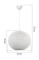 Подвесной светильник Toplight Lizbeth TL1612H-01WH 3