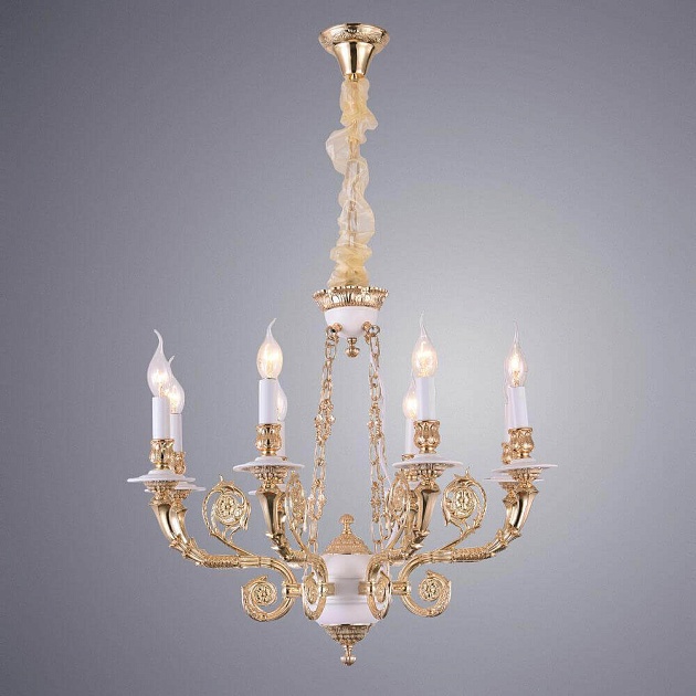 Подвесная люстра Arte Lamp A7024LM-8WG Фото № 2