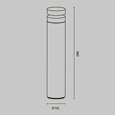 Уличный светодиодный светильник Maytoni Betone O469FL-L20CM3K1 1