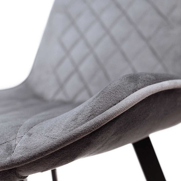 Барный стул AksHome Leros серый, велюр 81474 Фото № 5