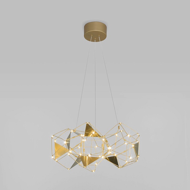 Подвесной светодиодный светильник Eurosvet Uma 90369/5 медь изображение Подвесной светодиодный светильник Eurosvet Uma 90369/5 медь Фото №