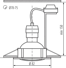 Точечный светильник (в комплекте 3 шт.) Kanlux TRIBIS II O AB 23846 1