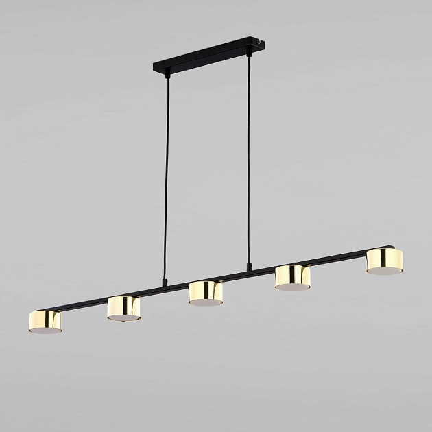 Подвесная люстра TK Lighting 6092 Dallas Gold Black Фото № 