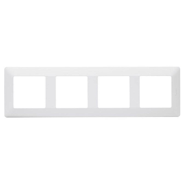 Рамка 4-постовая Legrand Valena Life белая 754004 Фото № 