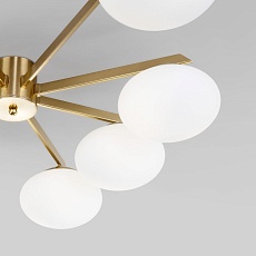 Потолочная люстра Eurosvet Opaline 70220/8 латунь 2
