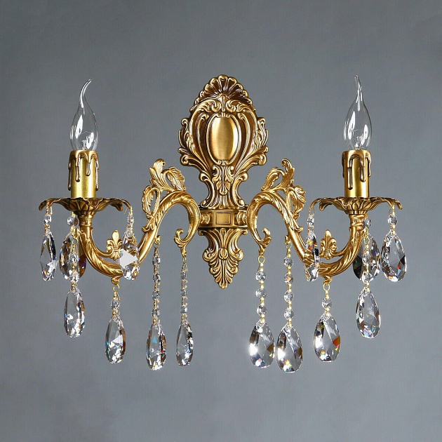 Бра Ambiente Granada 2118/2 AB Tear drop изображение Бра Ambiente Granada 2118/2 AB Tear drop Фото №