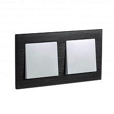 Рамка 2-постовая Systeme Electric AtlasDesign Nature оникс ATN312302