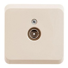 ТВ-розетка Systeme Electric Этюд кремовая TVA-002K