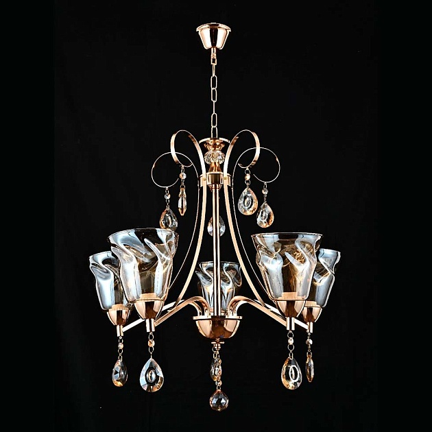 Подвесная люстра ЭкономСвет 13159/5FGD TEA Фото № 