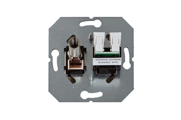 Розетка RJ45/TV Liregus Epsilon белый 28-023 Фото № 2