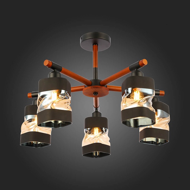 Потолочная люстра Evoluce Abiritto SLE114402-05 изображение 5 Потолочная люстра Evoluce Abiritto SLE114402-05 Фото № 5