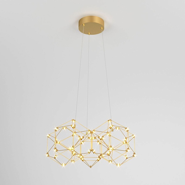 Подвесной светодиодный светильник Eurosvet Uma 90169/5 медь изображение Подвесной светодиодный светильник Eurosvet Uma 90169/5 медь Фото №