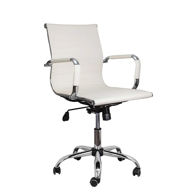Офисное кресло AksHome Emmanuel кремовый, экокожа 70030 изображение Офисное кресло AksHome Emmanuel кремовый, экокожа 70030 Фото №