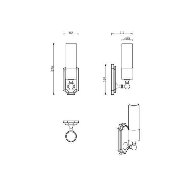 Бра Lucia Tucci Vet W5850.1 Chrome изображение 2 Бра Lucia Tucci Vet W5850.1 Chrome Фото № 2