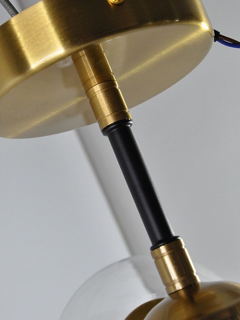 Потолочная люстра Elvan LU-208/3-E27-BkBaCl Фото № 3