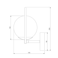 Бра Eurosvet Ringo 50289 золото 2