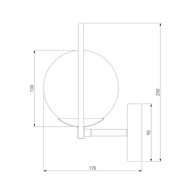Бра Eurosvet Ringo 50289 золото Фото № 3