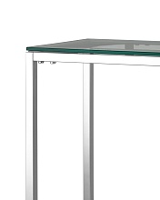 Консоль Stool Group ТАУН 115х30 прозрачное стекло сталь серебро ECST-022 2