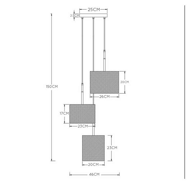 Подвесная люстра Lucide Baskett 45459/03/30 Фото № 2