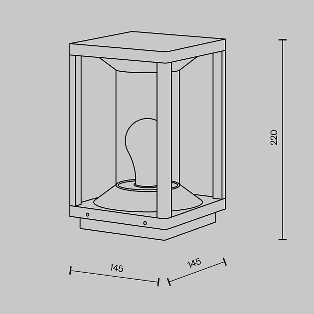 Уличный светильник Maytoni Cell O452FL-01GF Фото № 2