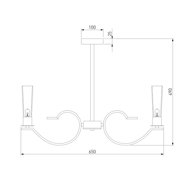Подвесная люстра Eurosvet Rosher 60141/6 латунь Фото № 2