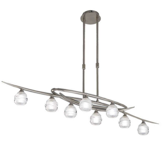 Подвесная люстра Mantra Loop Satin Nickel 1810 Фото № 