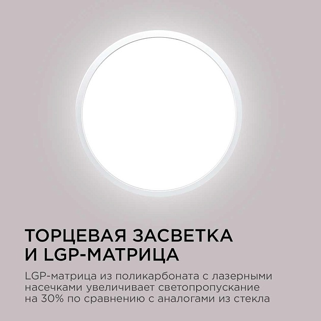 Потолочный светодиодный светильник Apeyron Spin 18-125 Фото № 8