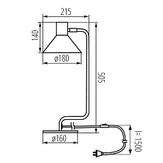 Настольная лампа Kanlux NEDIA E14 W 34476 3