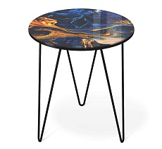 Журнальный стол Sheffilton SHT-CT27 синий сапфир/черный муар 4007482114 5