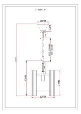 Подвесной светильник Moderli Monte V10775-1P 1