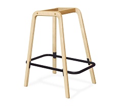 Полубарный стул Sheffilton SHT-ST19-SF2/S94-1 ванильный крем/прозр. лак/черный муар 2858136001 1