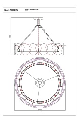 Подвесной светодиодный светильник Moderli Square V8091-PL 1