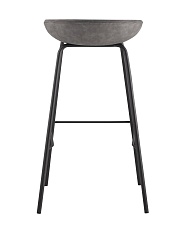Барный стул Stool Group Турин серая экокожа черные ножки 8319TB GREY 2