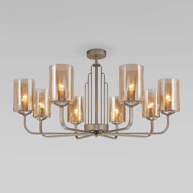 Потолочная люстра Eurosvet Defi 60138/8 перламутровое золото Фото № 