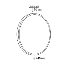 Настенно-потолочный светодиодный светильник Sonex Pale Lota bronze 2089/DL 4