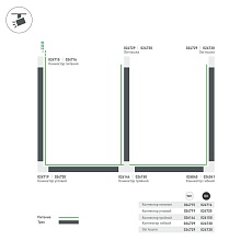 Коннектор T-образный Arlight соединение внутри/справа LGD-4TR-Con-INT-R2-WH 026144 2