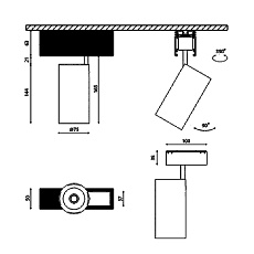 Трековый светодиодный светильник DesignLed SY-601202-BL-20-NW 003585 1