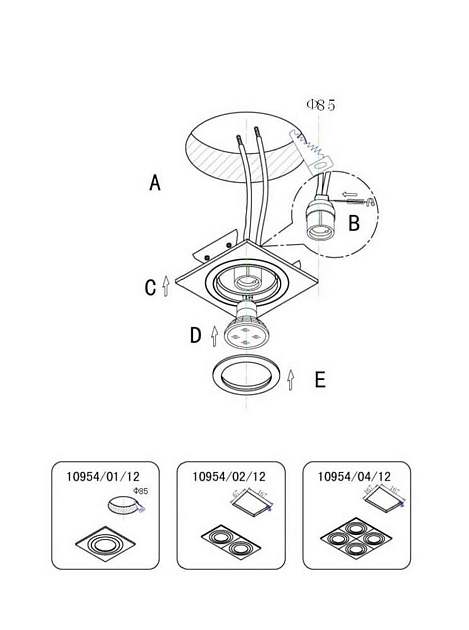 Встраиваемый светильник Lucide Cos 10954/01/12 Фото № 3