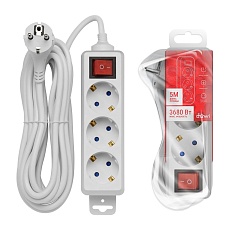 Удлинитель Duwi 3гн 5м с/з 32059 3 1