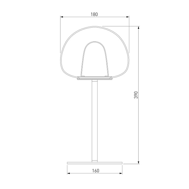 Настольная лампа Eurosvet Twice 90326/1 черный Фото № 2