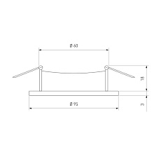 Встраиваемый светильник Elektrostandard 25001/01 MR16 хром a057003 1