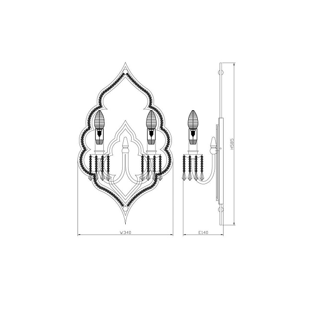 Бра Lucia Tucci Tenerezza W5490.2 Gold Фото № 2