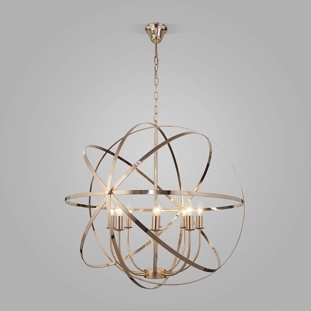 Подвесная люстра Eurosvet Santi 60139/8 золото изображение Подвесная люстра Eurosvet Santi 60139/8 золото Фото №