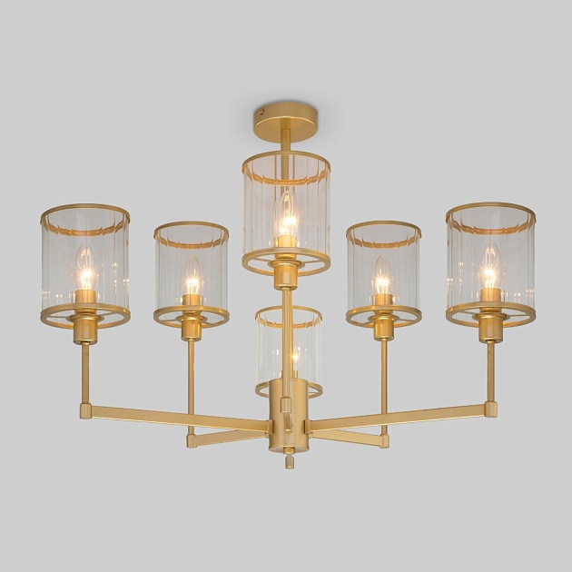 Потолочная люстра Eurosvet 60144/6 золото Фото № 